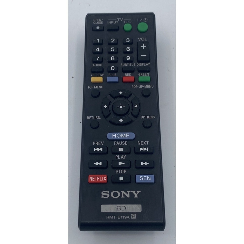 Sony Remote Control RMT-B119A For BDP-S390 DVD Players Genuine Tested‎ Works OEM
